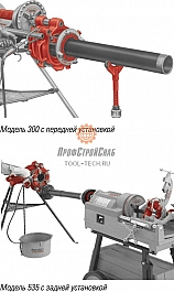 Применение резьбонарезной головы со ступенчатой регулировкой Ridgid 161 NPT R