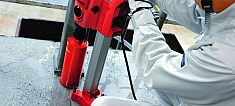 Применение установок алмазного бурения Hilti DD 120